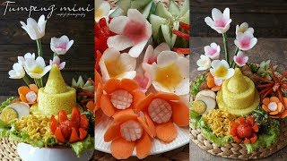 Tutorial membuat hiasan Tumpeng mudah dan cepat