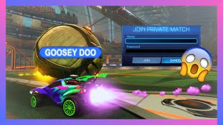 I joined people's private matches in Rocket League......