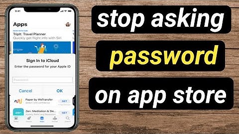 how to turn off password in app store for downloading apps /Stop asking password when download app