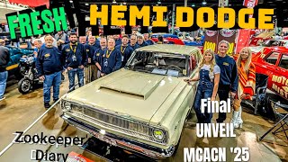 FINAL UNVEILING 1965 426 Hemi Dodge A990 Drag Racing Car MCACN MUSCLECAR SHOW 2025 great #automobile