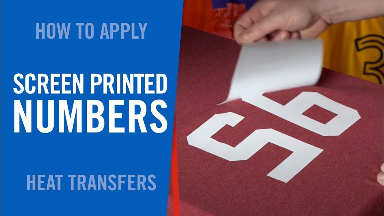 Heat Transfer: Iron On Numbers for Jerseys - Apex Transfers