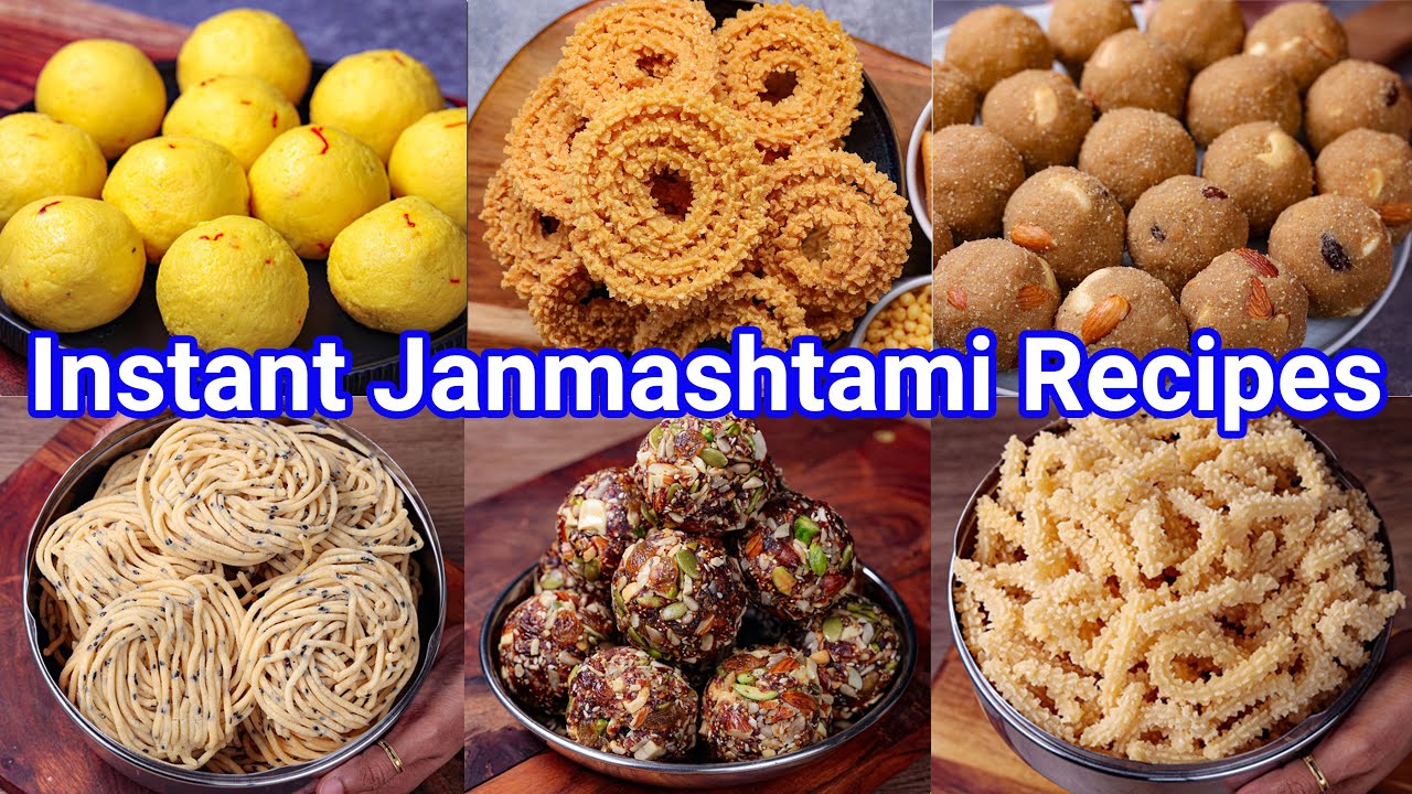 Must Try Krishna Janmashtami Recipes Ladoo, Chakli & Murukku Recipes