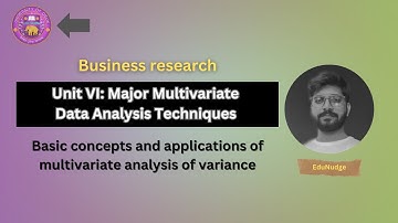 Multivariate Data Analysis Techniques Made Simple! | MCom Unit VI Explained
