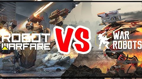 War Robots & Robot Warfare side by side gameplay