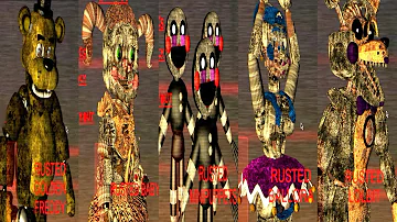 FNaF Left to Rust ALL RUSTED ANIMATRONICS