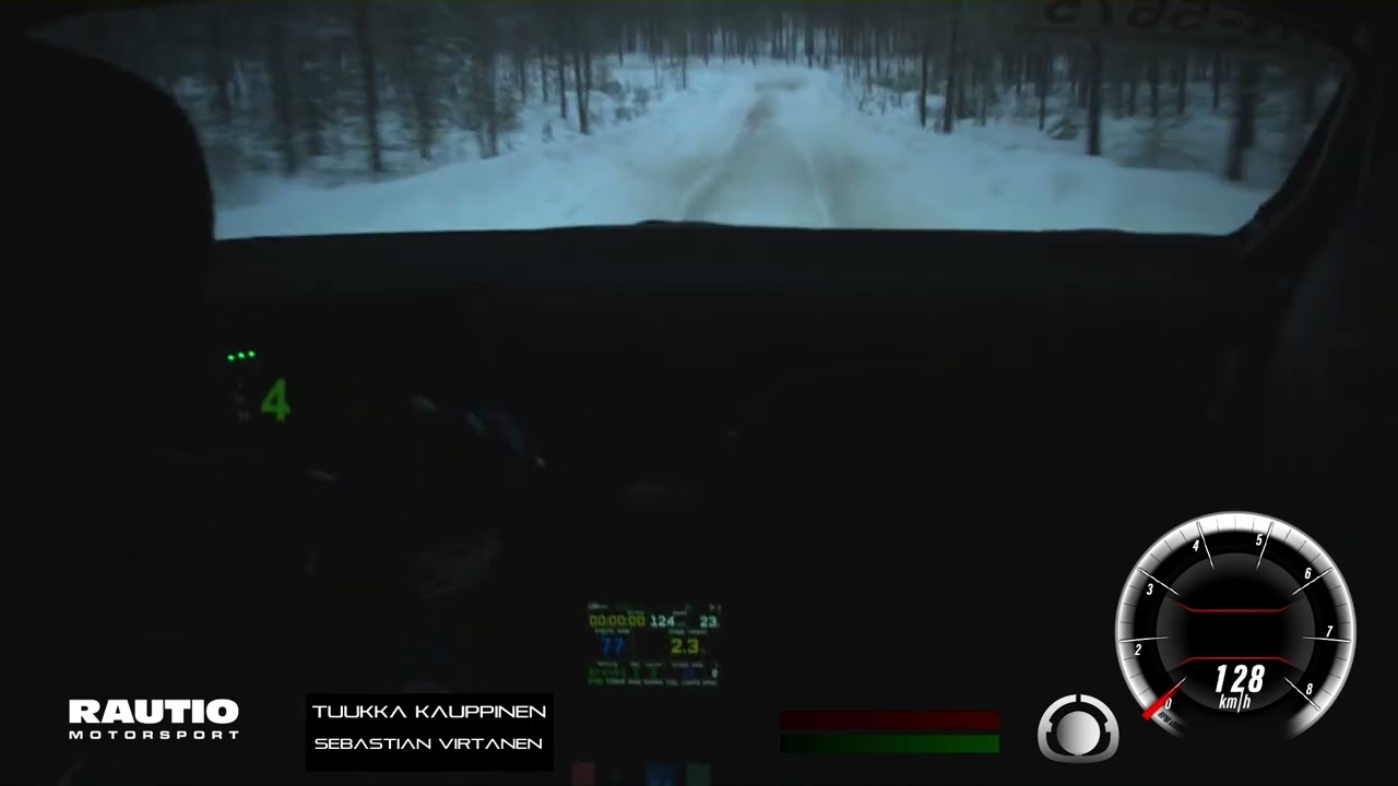 Arctic Lapland Rally 2025. shakedown. Tuukka Kauppinen