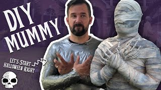 DIY Halloween Mummy (The most fun way to make one!)