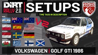 Volkswagen Golf GTI | TT SETUPS V2 | 13 Locations | DiRT Rally 2.0 screenshot 4