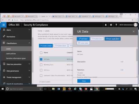 Advanced Data Governance: apply retention action to sensitive type