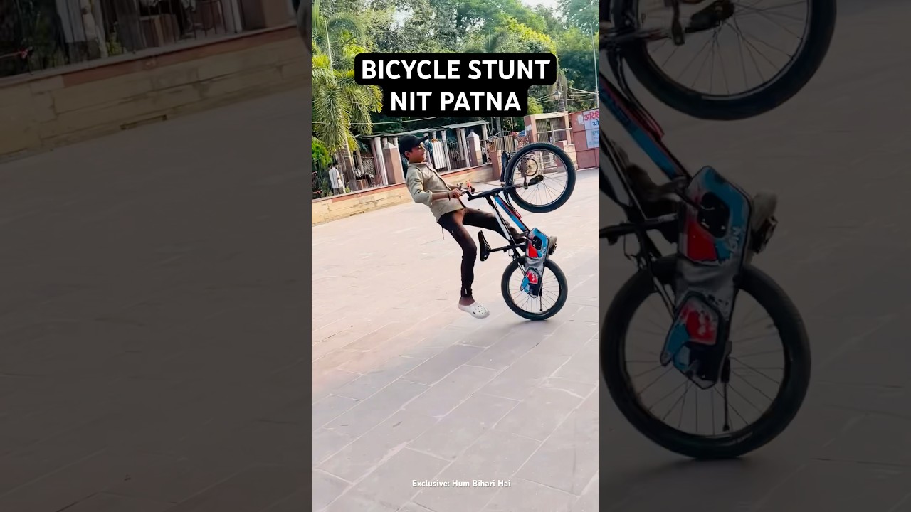 Bicycle stunt Small Boy at Nit Patna 