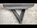 Simple ideas for angle iron cutting  amazing angle iron project tricks