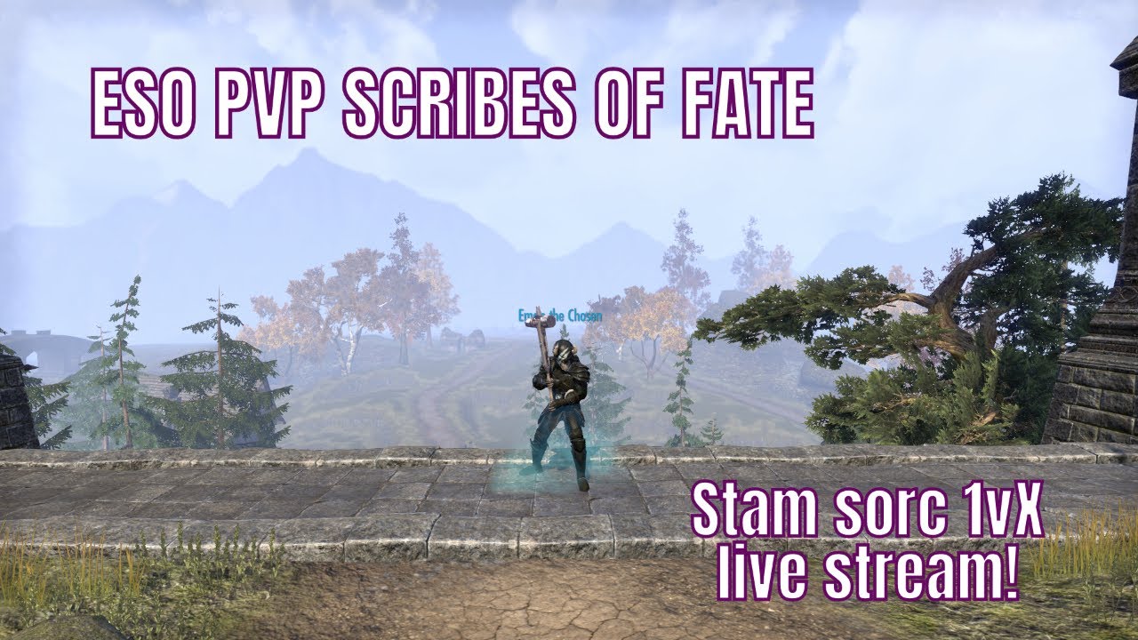 ESO Stamsorc PVP 1vX live stream Scribes of Fate - YouTube