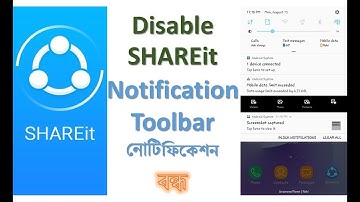 How To Disable SHAREit Notification Toolbar । SHAREit নোটিফিকেশন বন্ধ করুন । ঝামেলা শেষ ।