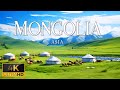 FLYING OVER MONGOLIA (4K Video UHD) - Peaceful Piano Music With Beautiful Nature Film For Relaxation