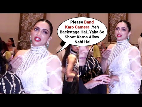 Deepika Padukone tức giận với giới truyền thông vì xuất hiện ở hậu trường tại buổi trình diễn thời trang Manish Malhotra năm 2023 - YouTube