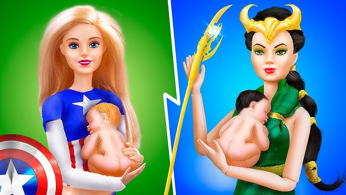 DIY Miniaturas de Bonecas: Barbie Grávida, Bebê Recém-Nascido Barbie, Mini  Boneca Artesanatos, Hacks 