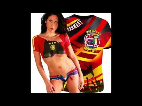SEXY SOCCER GIRL BODY PAINTING FOR WORLD CUP GERMANY