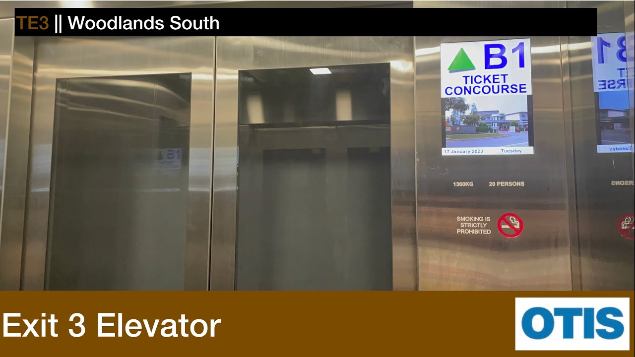Woodlands South MRT Station Otis Elevator (Exit 3) YouTube