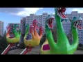 Pouť na Jižním Městě v Praze Háje 2014 - ATRAKCE DRACI ZA JÍZDY / ATTRACTION DRAGONS ON-RIDE