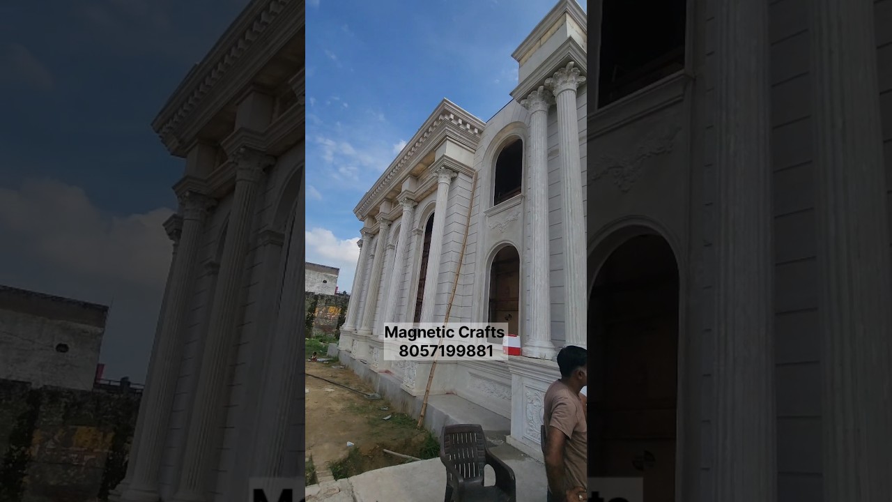 Magnetic Crafts - Banquet hall premium front elevation developers. watsapp: 80571 99881