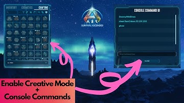 How to  enable Console Commands and Creative Mode | Ark Survival Ascended