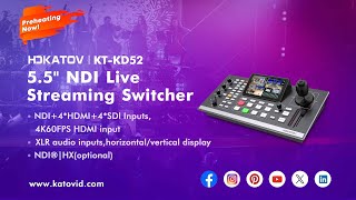 HDKATOV KT-KD52 5.5" Live Streaming NDI Switcher | Professional Live Streaming Solution