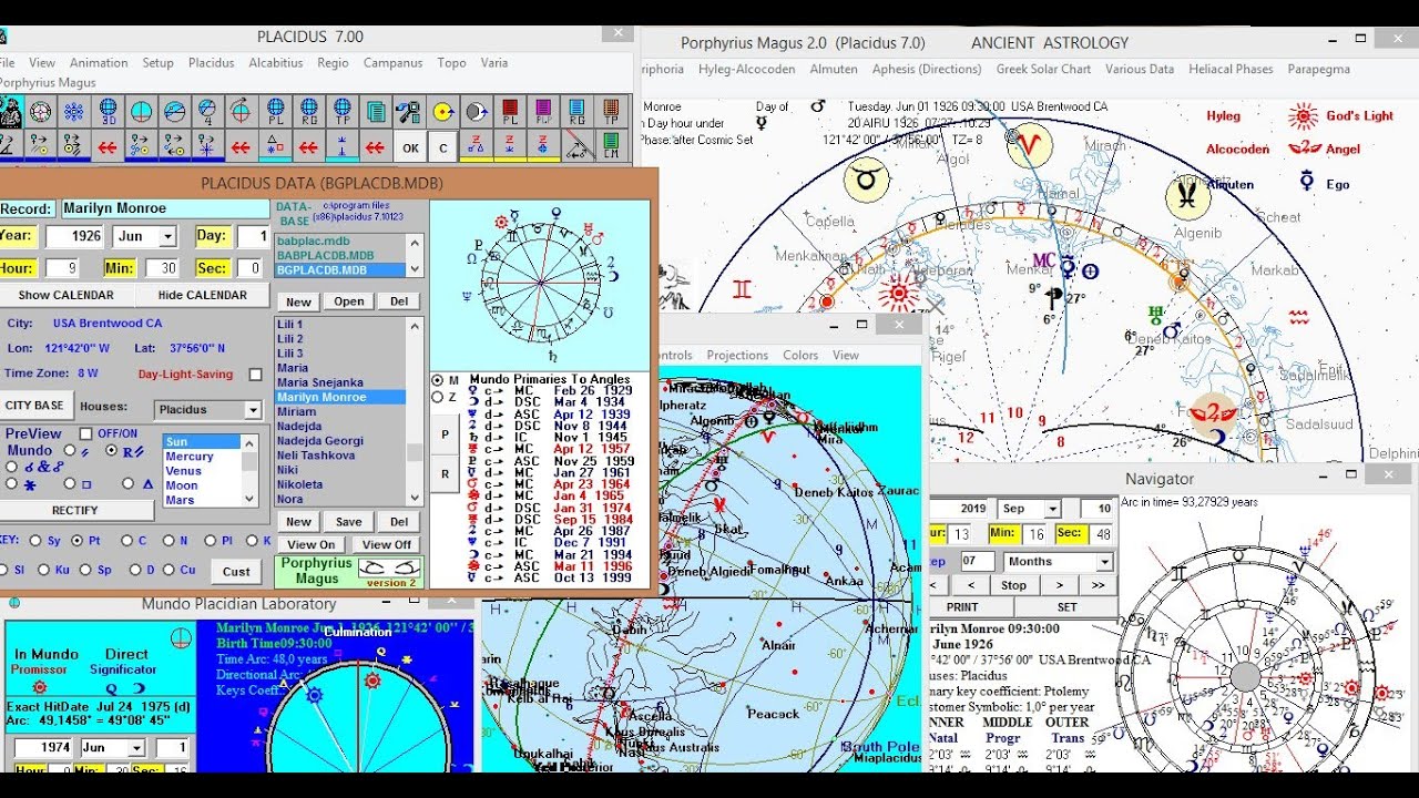 Placidus System Issues How to Install the computer program Placidus 7. Babylonian and Ancient ...