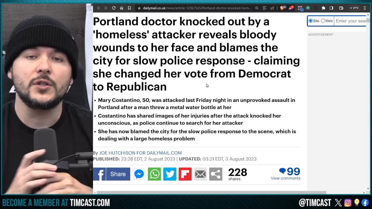 Women BRUTALLY Attacked In Portland SWITCHES To Republican, SLAMS Democrats For FAILURE