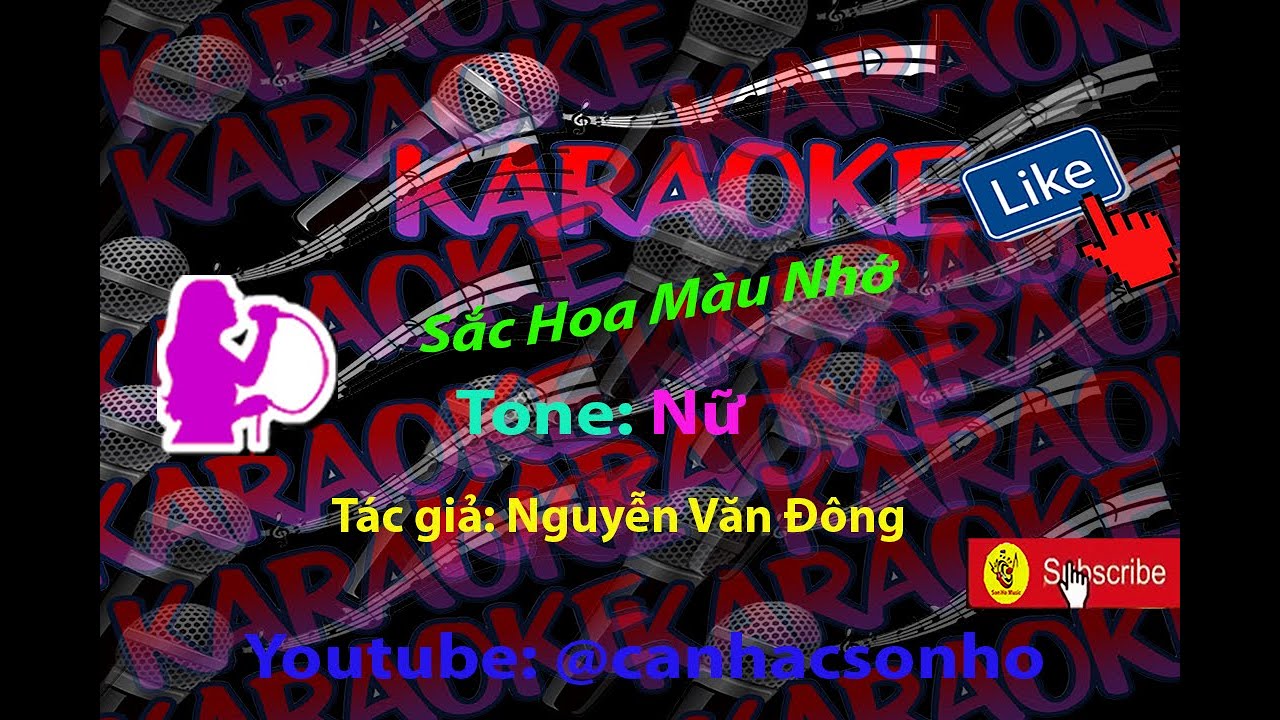 karaoke Sắc Hoa Màu Nhớ HD Tango Tone Nữ  ( Ab ) Tempo 91