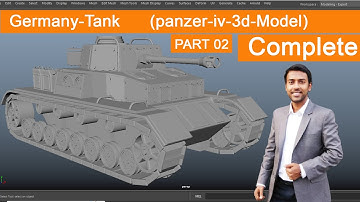 Modeling a 3D Tank Full tutorial in hindi part 02