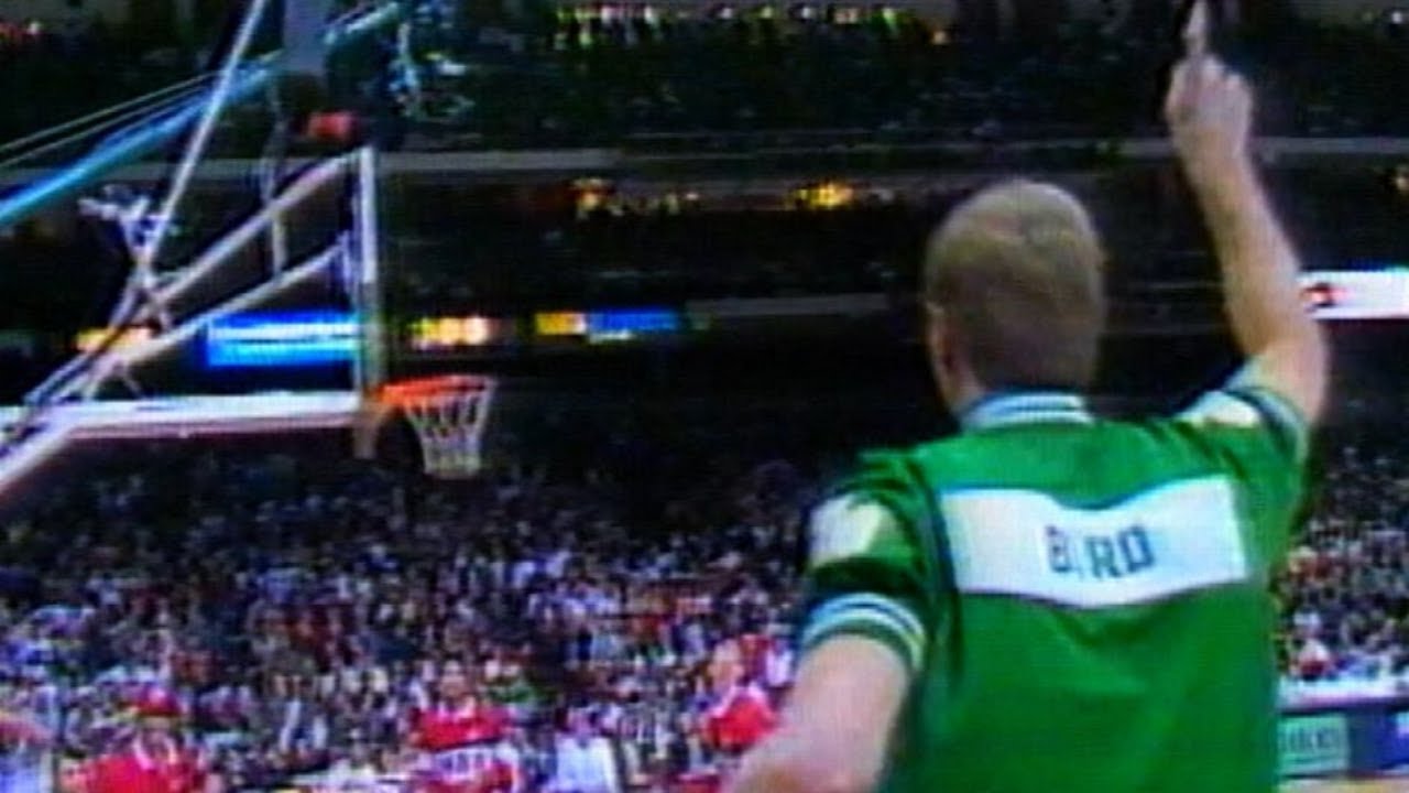 Larry Bird wins 1988 NBA 3-Point Contest with electrifying display ...