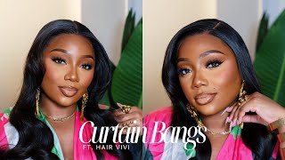 Side Part &amp; Middle Part with Curtain Bangs ft HairVivi | Tamara Renaye