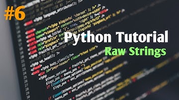 #6 Beginner to Advance Python Tutorial | Python tutorial | Raw Strings in Python