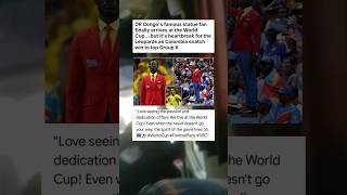 DR Congo's famous statue fan finally arrives at the World Cup #sports #news