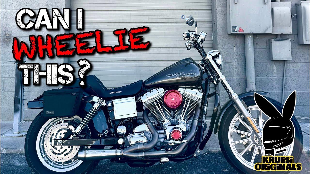 Can you wheelie a stock Harley Davidson? Kruesi Vlog 80 YouTube