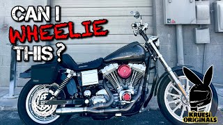 Can you wheelie a stock Harley Davidson? Kruesi Vlog #80