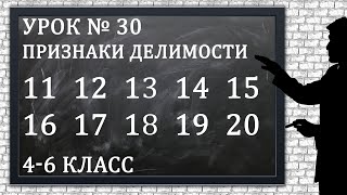 видео: Изучаем математику с нуля / Урок № 30 / Признаки делимости на 11, 12, 13, 14, 15, 16, 17, 18, 19, 20 картинка: Изучаем математику с нуля / Урок № 30 / Признаки делимости на 11, 12, 13, 14, 15, 16, 17, 18, 19, 20