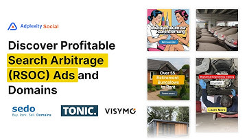 Discover Profitable Search Arbitrage (RSOC) Ads and Domains Using AdPlexity Social