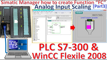 Simatic Manager how to create Function "FC" for Analog Input part1