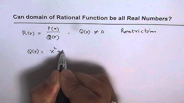 Can Domain of Rational Function be All Real Numbers