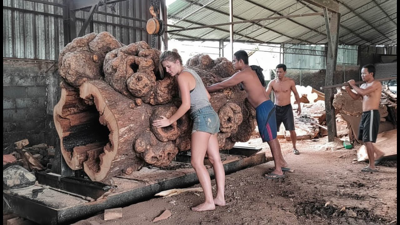 TREASURE ALMOST THROWED AWAY‼️This Strange Trembesi Tree Turns Out to Be Super Expensive I sawmill 🌳