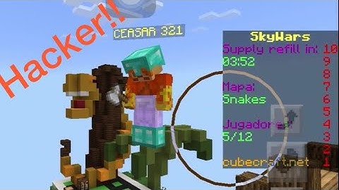 Hacker in Skywars - Cubecraft Games