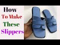 The Making of Blue Female Slippers
