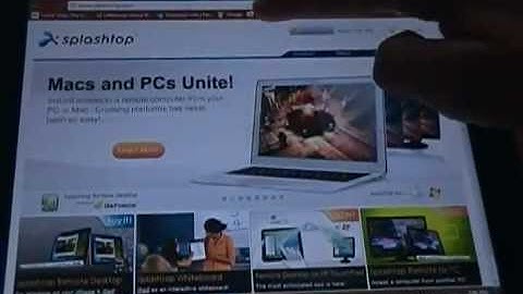 Splashtop Remote Desktop for HP Touchpad