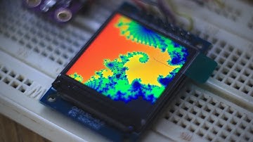 STM32 microcontroller demo with ST7789 240x240 LCD (mandelbrot, checkboard, image)