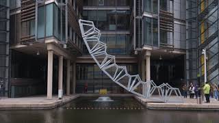 Heatherwick Studio's Rolling Bridge Opening