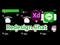 Redesign App Line หน้า Chat | Adobe XD