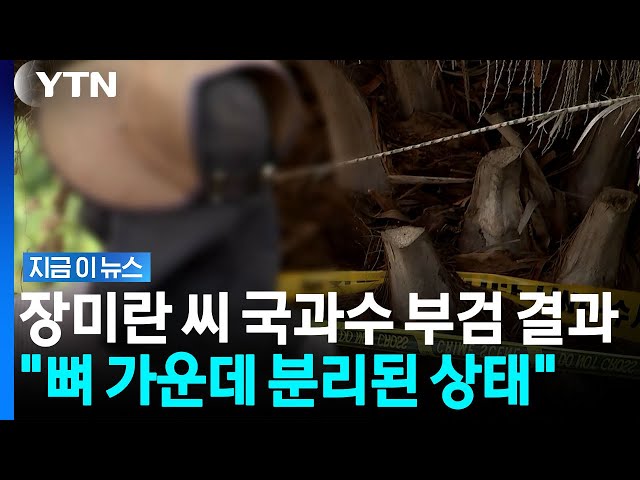 "장미란씨 시신 일부 백골화"…국과수 부검 결과서 발견된 흔적 [지금이뉴스] / YTN