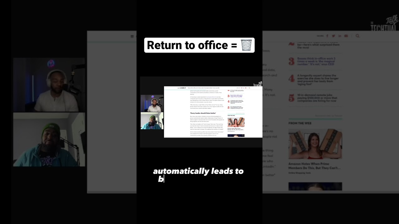 DATA does not SUPPORT Return to OFFICE