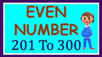 Even Numbers 201 To 300 | Even Numerals 201 To 300 | 201 To 300 Even Numbers |Even Number 201 To 300